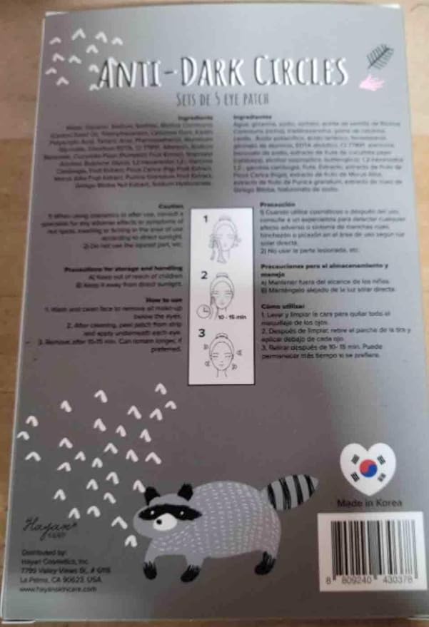 Anti Wrinkle Under Eye Patches for Dark Circle Treatments 5 Count