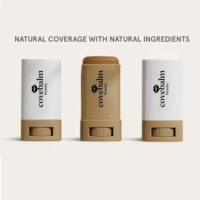 Cove Balm Beauty Skin Tint,Solid Tinted Serum Boosted Skin Tint Balm, Facial Color Correct, Radiant & Dewy Finish, Face Tinted Foundation, Covebalm Foundation Stick For Face Makeup (#02)