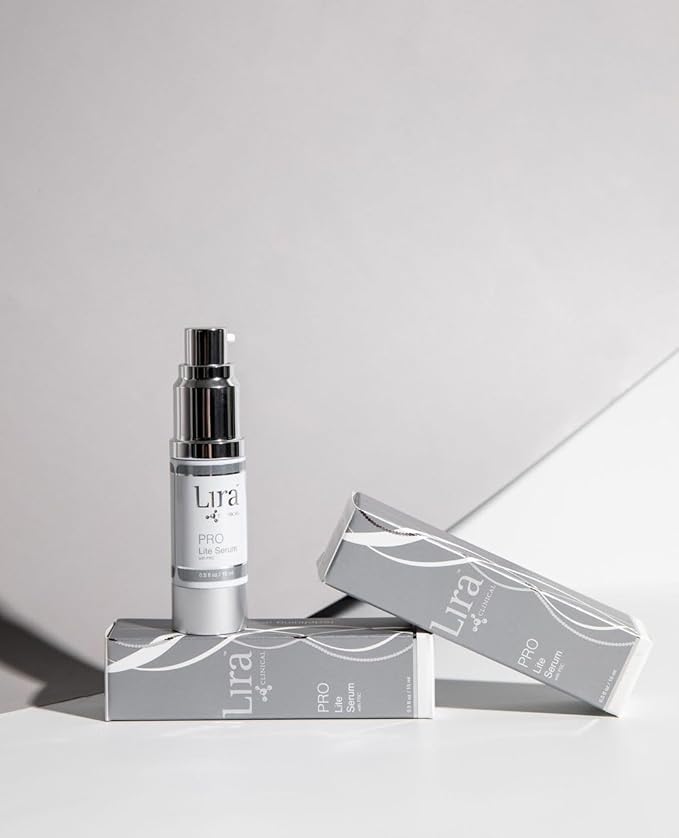 Lira Clinical PRO Lite Serum – Discoloration Correcting Face Serum for Women – Dark Spot Remover with Vitamin C & Hyaluronic Acid – Pore Tightening & Hydrating Skincare – Professional Facial Care