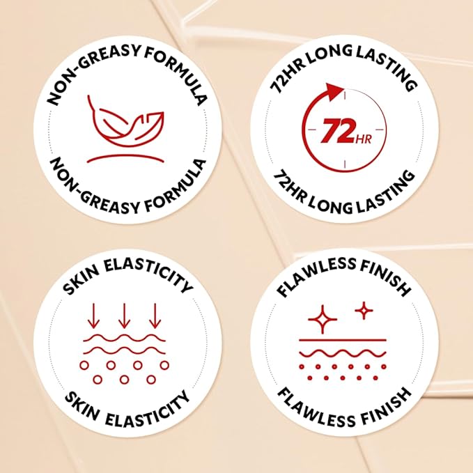 TIRTIR Mask Fit Red Cushion Foundation | Full coverage, Weightless, Skin fit, Satin Glow Finish, Korean Makeup BB Foundation, beauty, Tattoo cover up, Buildable (#24N Latte, 0.63 Fl Oz)