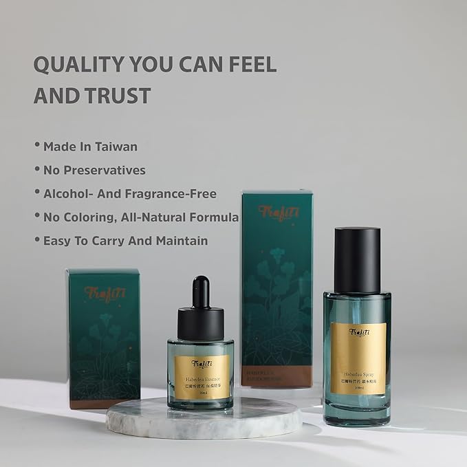 Haberlea Face Mist – Natural Rose-Scented, Alcohol-Free Facial Spray for All-Day Hydration & Pre-Makeup Use – Soothing Toner Mist for Dry, Sensitive Skin – Made in Taiwan – 100ml