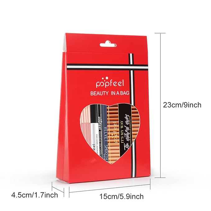 All-in-one Holiday Makeup Gift Set | Full Makeup Kit for Women Multipurpose Essential Bundle Include Eyeshadow Palette Lipstick Blush Concealer Face Powder Eyeliner Mascara Lipgloss Brush