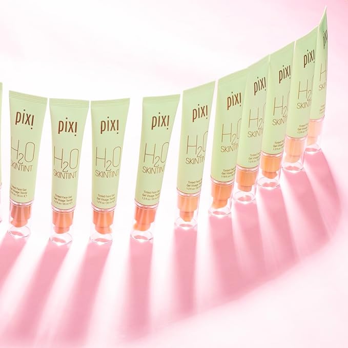 Pixi Beauty H2O SkinTint Tinted Face Gel, 1.2 fl oz / 35 ml, Mocha