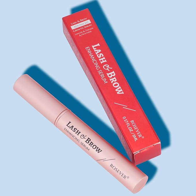 Eyelash Growth Serum, Eyelash Serum to Grow Lashes, Brow Growth Serum for Longer, Thicker and Stronger Lashes and Brows 5ml
