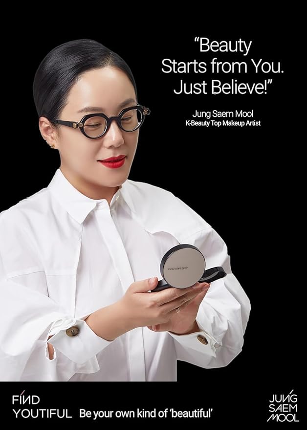 JUNG SAEM MOOL Essential Skin Nuder Cushion 21 Medium 0.49 Fl Oz (Refill Only, SPF 50 Broad Spectrum) | Natural Radiant Finish, Lightweight Hydration, Korean Cushion Foundation