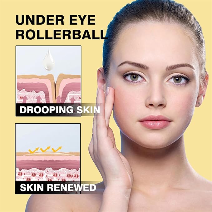 Time Eraser Rollerball Castor Oil and Frankincense, Time Eraser Rollerball, Castor Oil and Frankincense Eye Roller for Reducing Dark Circles and Bags Under Eyes