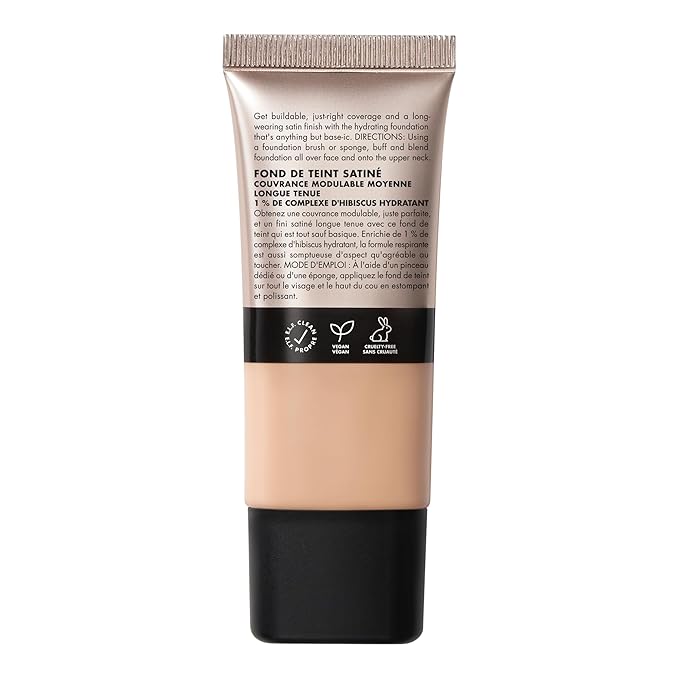 e.l.f. Soft Glam Foundation, Medium Coverage, Long-Lasting & Buildable Foundation For A Smooth, Satin Finish, Vegan & Cruelty-Free, 25 Light Neutral