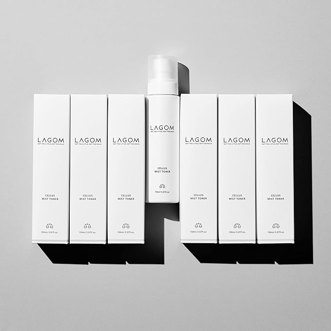 LAGOM Cellus Mist Toner Natural Moisturizing Spray, pH Balance, Subacid, Alcohol-Free, Zero-Irritation, Fragrance-Free, Facial Serum 4.05 Fl Oz