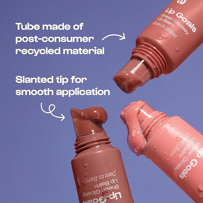 ALLEYOOP Lip Goals Trio, 3-Piece Lip Balm Set - Hydrating & Moisturizing Lip Care for Cracked Lips - Natural Plumping Lip Moisturizer That Smooths, Soothes, & Protects - Vegan