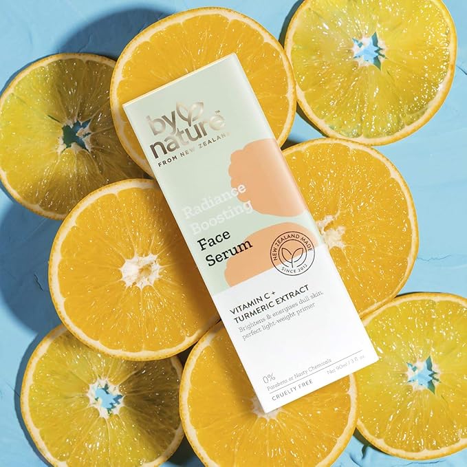 By Nature Radiance Boosting Face Serum With Vitamin C + Turmeric Extract