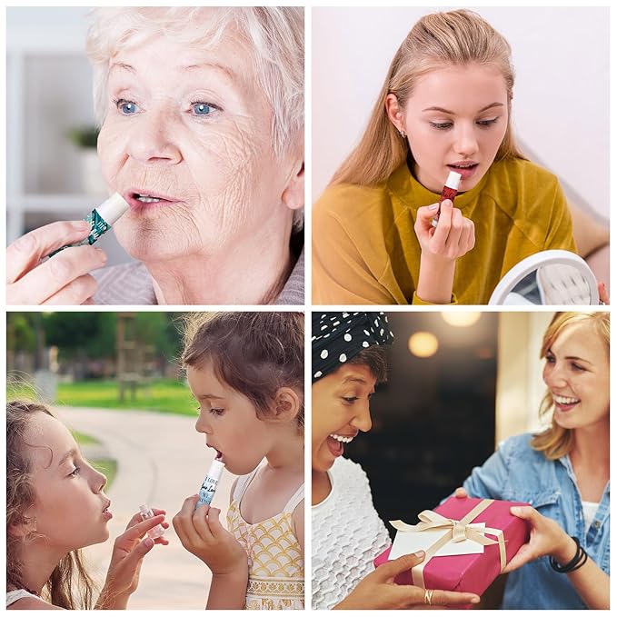 50 Pcs Lip Balm Bulk Christian Gift for Women Faith Religious Bible Verse Lip Balm Inspirational Gift Scripture Moisturizing Lip Care Product for Coworker Friend Sister Teacher (Marble Print)