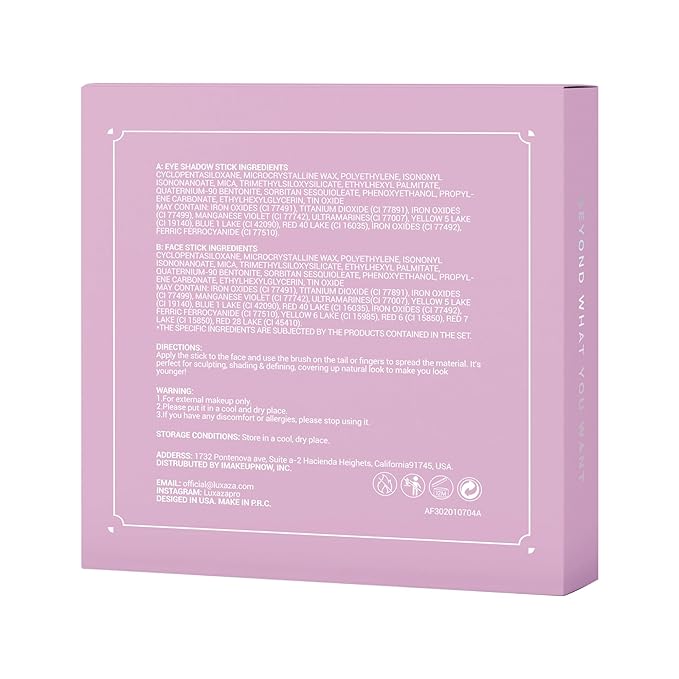 Pink Eyeshadow Stick Makeup 6PCS Set, Light Metallic Shimmer Cream Eye Shadow Eyeliner Brightener Pencil Crayon - PINK OCEAN