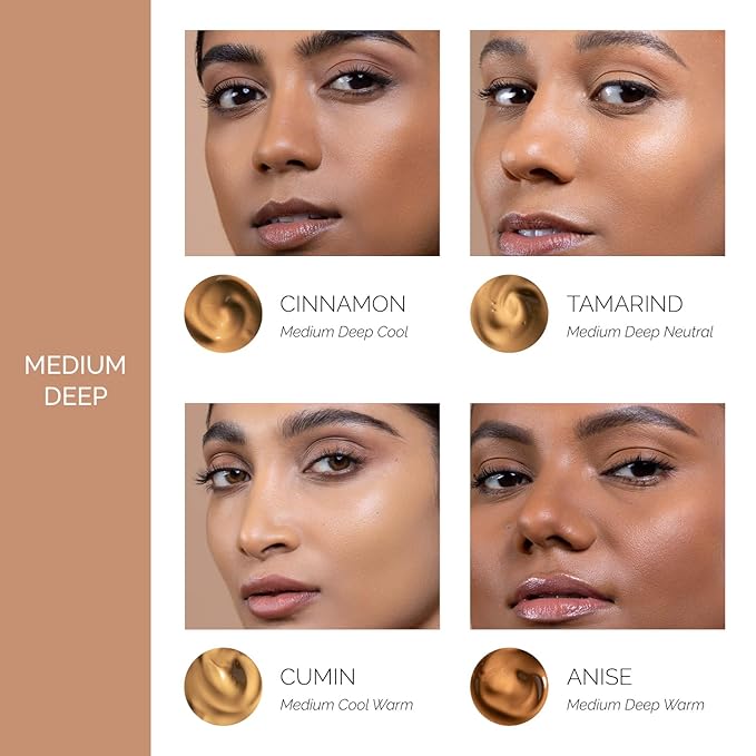 OFIR Skin Satin Medium Coverage Foundation | Vegan | Blue Light Protection | Non-Creasing | 1 FL OZ | (Cumin - Medium Cool Warm)