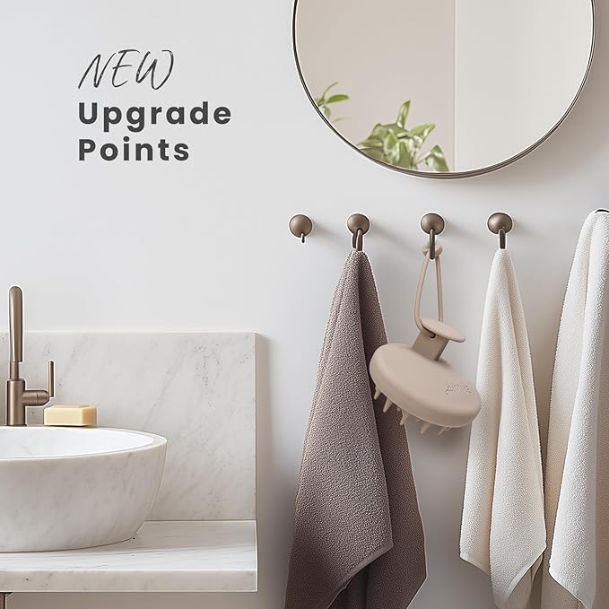 AIMIKE Scalp Massager Shampoo Brush, Soft Silicone Hair Scrubber for Washing Hair, Dandruff Removal & Scalp Scrubber Hair Growth Stimulator, Scalp Brush/Exfoliator Brush On Dry & Wet Scalp