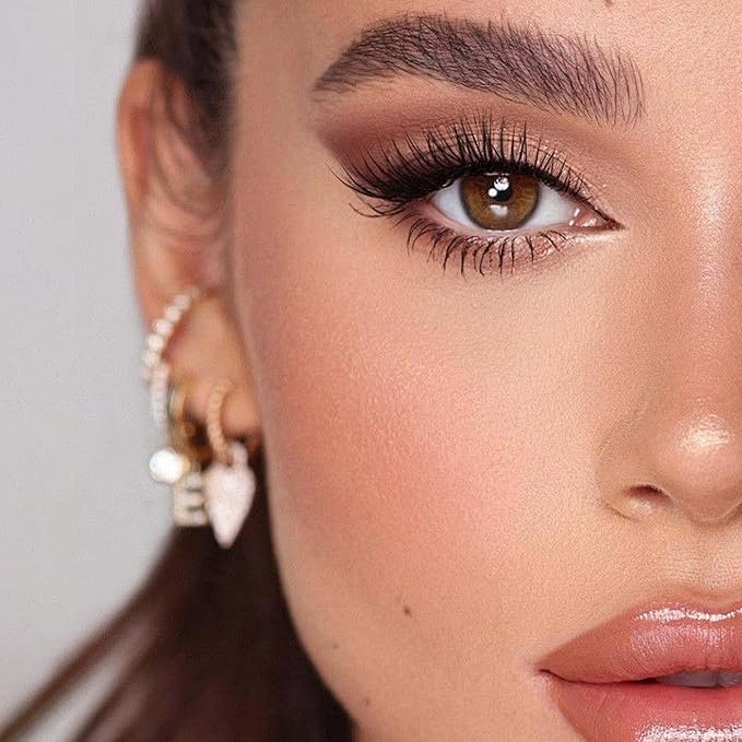 VEYESBEAUTY Lash Clusters Individual Eyelash Extensions Thin & Invisible Band DIY False Eyelashes for Self-application Newbie's Five-Second Series Wispy Lash Tray, LuxeBold 16mm Single Length