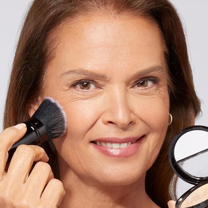 LAURA GELLER NEW YORK Award-Winning Baked Balance-n-Brighten Color Correcting Powder Foundation - Fair - Buildable Light to Medium Coverage - Demi-Matte Natural Finish