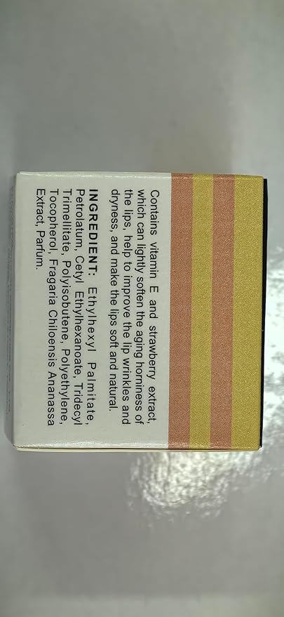 2PCS Bee Lip Balm Lip Balm Honey Pot, Strawberry Sleeping Lip Mask,Moisturizing Lip Balm with Stick,Hydrating & Prevention Dry and Cracked Lip Scrubs Exfoliator Lip Care Products(Strawberry)