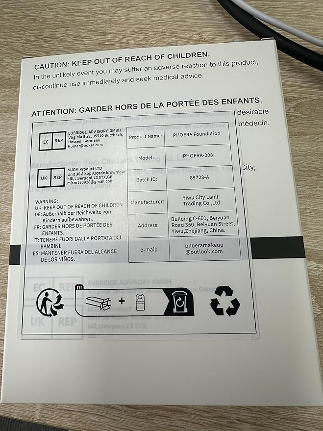 PHOERA Foundation 102 and 104 & Face Primer,Liquid Full Coverage Foundation Set,Foundation Brush Powder Brush,5 Makeup Sponge,30ml PHOERA 24HR Matte Oil Control Concealer (102 Nude + 104 Buff Beige)