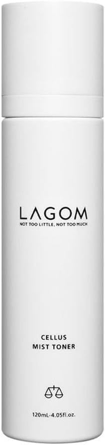 LAGOM Cellus Mist Toner Natural Moisturizing Spray, pH Balance, Subacid, Alcohol-Free, Zero-Irritation, Fragrance-Free, Facial Serum 4.05 Fl Oz