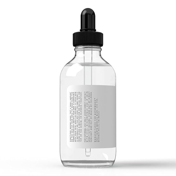 Asterwood Hyaluronic Acid Serum for Face - Plumping, Anti-Aging, Hydrating - Fragrance-Free - 4 Fl Oz