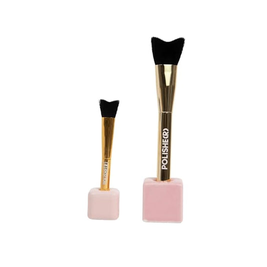 Polishe(r) Lash Cleansing Brush by SoCal Beauty - Ultra-Soft Synthetic Bristles for Gentle Lash Line Cleaning, Pairs Perfectly with Keep It Squeaky Cleanser