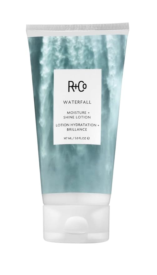 R+Co Waterfall Moisture and Shine Lotion | Lightweight Hair Hydration + Softness | Vegan + Cruelty-Free | 5 Fl Oz