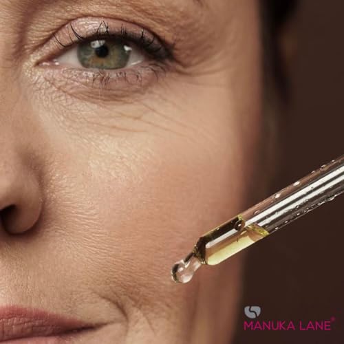 Hyaluronic Acid Serum for Face and Neck with Collagen, Manuka Honey & Chamomile Flower Extract | Plant Based Formula | Carefully formulated to keep your skin young and healthy!