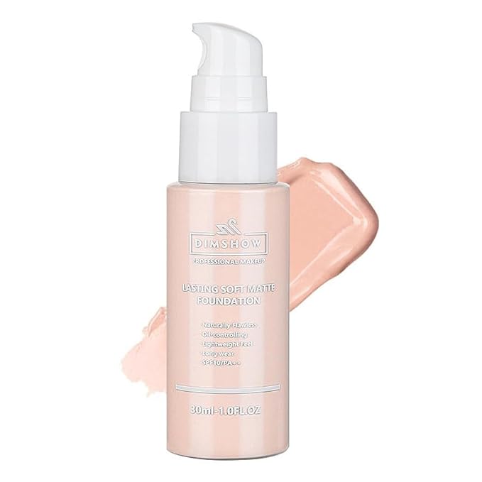 Flawless Matte Liquid Foundation Makeup, Vegan & Cruelty-Free, Liquid Oil-Free Foundation Face Makeup for Combination & Oily Skin, Longwear Medium-Full Coverage (01, 30ml)