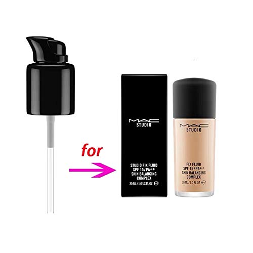 2pcs Replacement Pump for Bottle Compatible with Both Mac and Double Wear(Black)