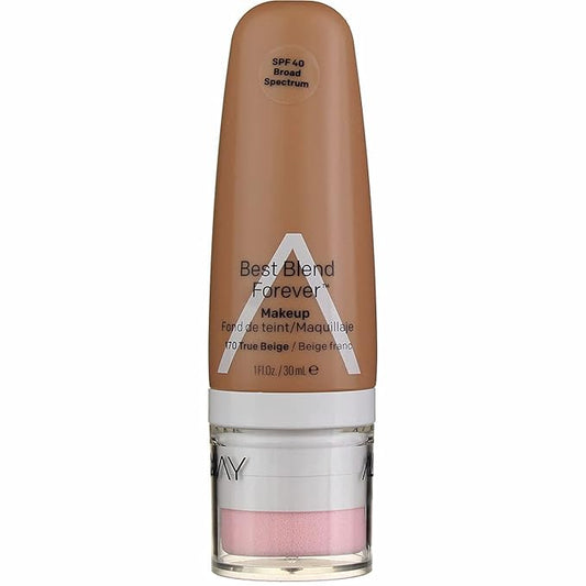 Almay Best Blend Forever Foundation, True Beige, 1 fl. oz., SPF 40 Broad Spectrum