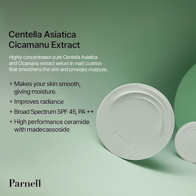 Parnell Cicamanu Serum In Matte Cushion (#23 Natural beige, 15g)
