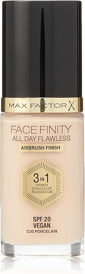 Max Factor Facefinity All Day Flawless 3 In 1 Foundation SPF 20, No. 30 Porcelain