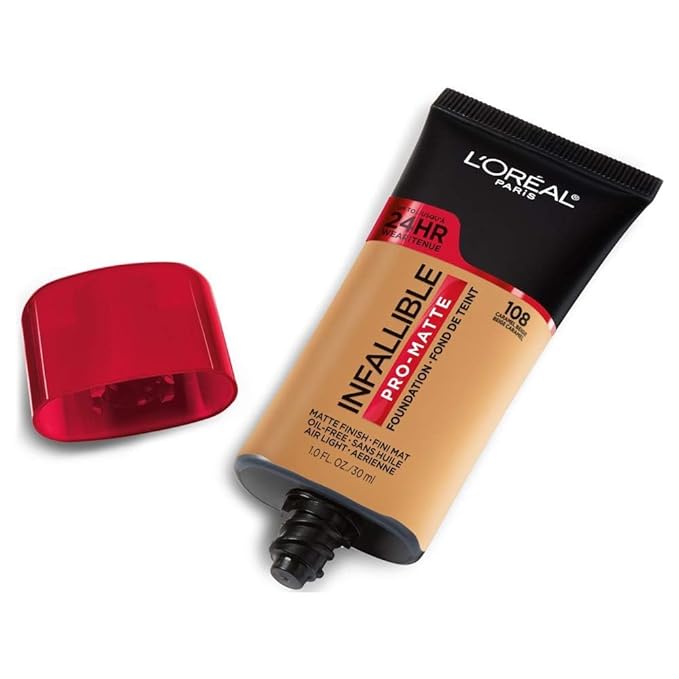 L'Oreal Paris Cosmetics Makeup Infallible Pro-Matte Liquid Longwear Foundation, Caramel Beige, 1 fl oz