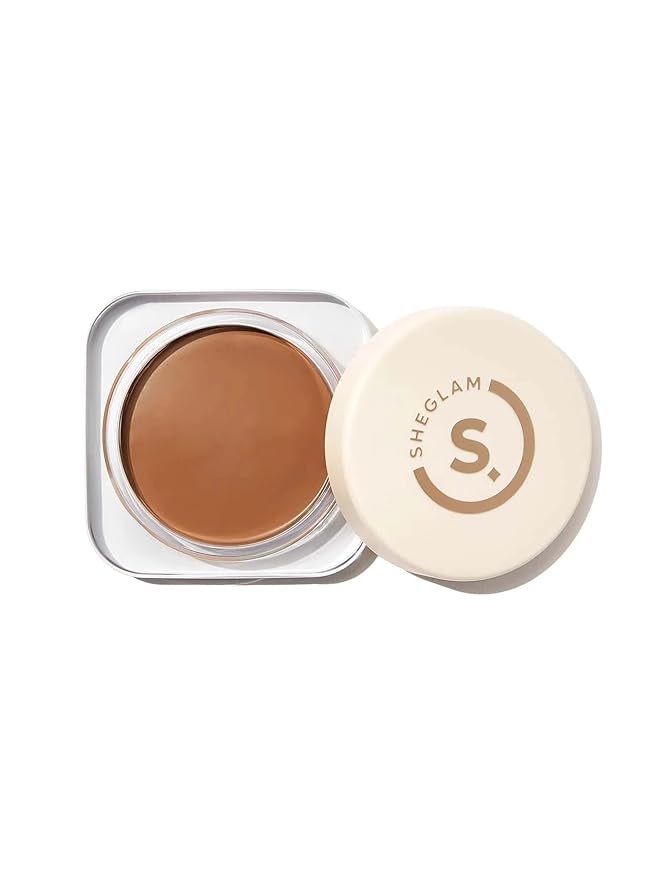 SHEGLAM Hydrating Cream Full Coverage Foundation Balm Long Lasting Concealer Face Foundation for Dry Skin - Truffle