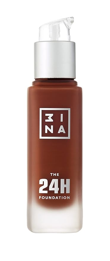 3INA The 24H Foundation 675-24H Long-Wearing Formula - Medium To High Buildable Coverage - Smooth Matte Finish - Expanded Shade Selection - Waterproof, Cruelty Free, Vegan Makeup - 1.01 Oz