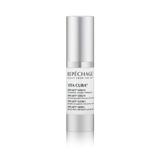 Repechage Vita Cura Opti-Lift Serum - Anti Aging Eye Contour Lifting Effect to Smooth Out Look of Wrinkles and Crow's Feet with Almond Protein, Seaweed Extracts, and Peptides, 15ml /0.5fl oz.