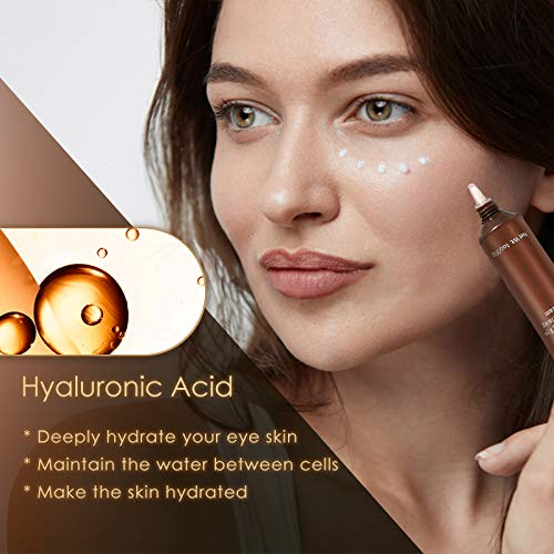 Anti Aging Eye Cream, Retinol Eye Cream Contains Niacinamide and Hyaluronic Acid, Reduces Wrinkles, Puffiness, Crows Feet and Dark Circles, 1 Oz