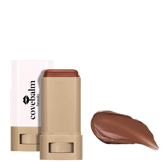 Cove Balm Beauty Skin Tint,Solid Tinted Serum Boosted Skin Tint Balm, Facial Color Correct, Radiant & Dewy Finish, Face Tinted Foundation, Covebalm Foundation Stick For Face Makeup (#02)