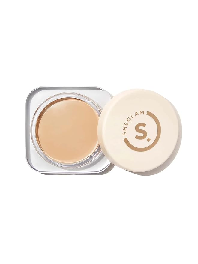 SHEGLAM Hydrating Cream Full Coverage Foundation Balm Long Lasting Concealer Face Foundation for Dry Skin - Shell