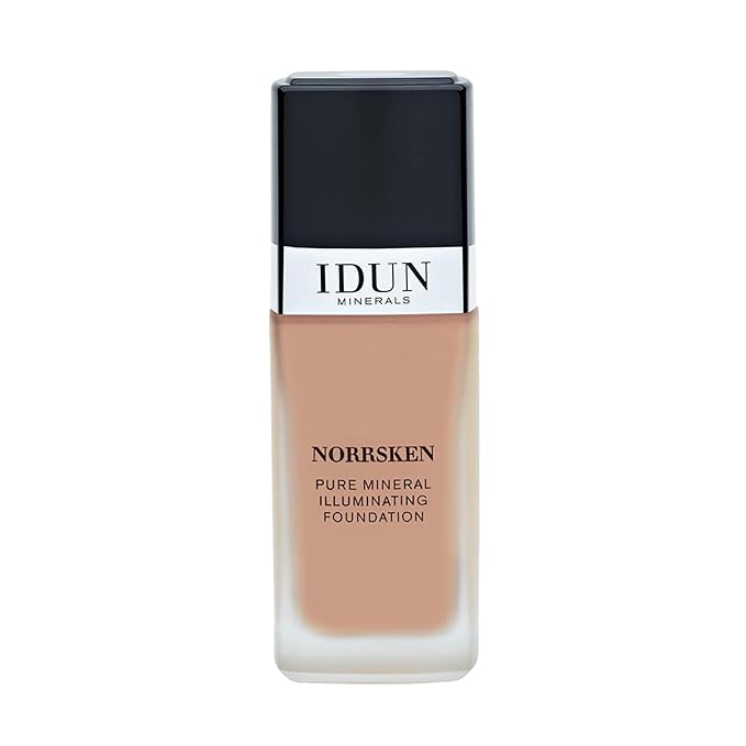 Liquid Norrsken Foundation - Silky Smooth Coverage - Luminous, Dewy Finish for Dry and Dull Skin - Water Resistant and Vegan Makeup - 220 Runa - Neutral Olive Beige - 1.01 oz