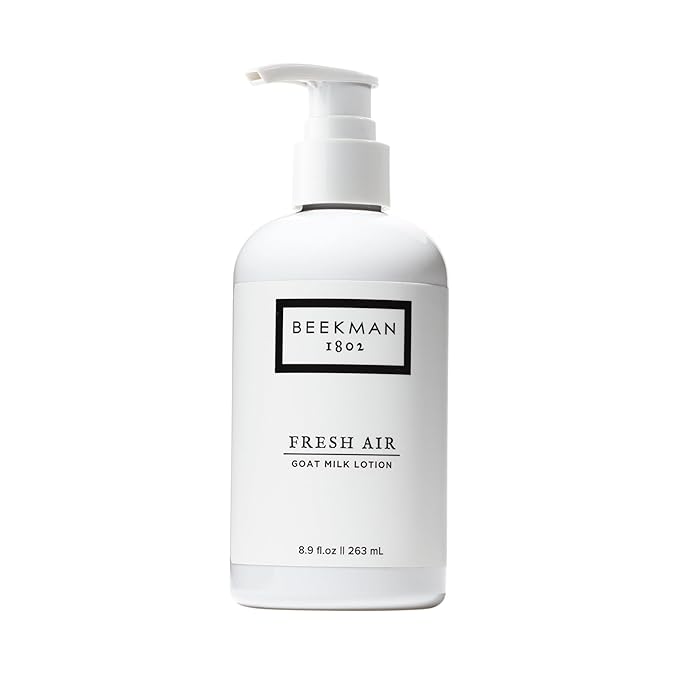 Beekman 1802 Goat Milk Body Lotion, Fresh Air - Scented - 8.9 oz - Hydrating & Moisturizing with Shea Butter - for Sensitive Skin - Cruelty Free - Packaging May Vary - Pump Included, Ready for Use