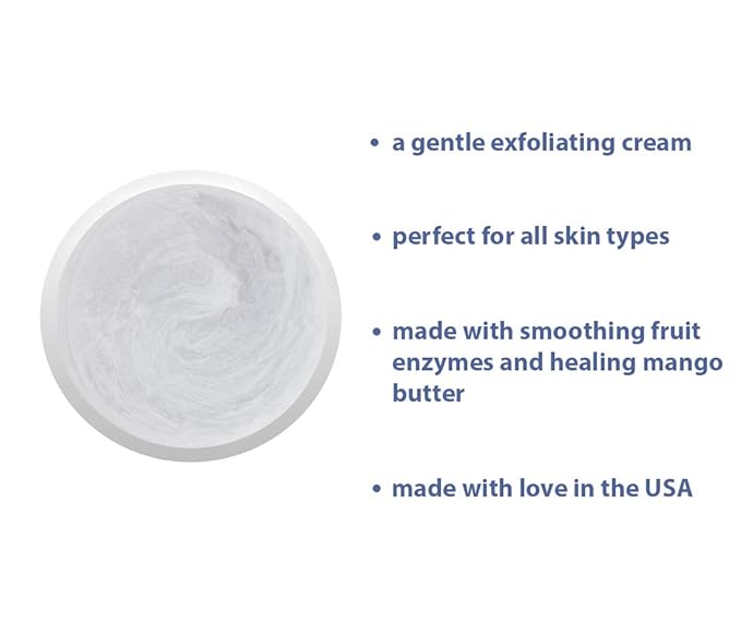RAYA Enzyme Peeling Facial Cream (109) | Gentle, Exfoliating Treatment for Sensitive Skin | Cleanses, Polishes, and Improves Complexion