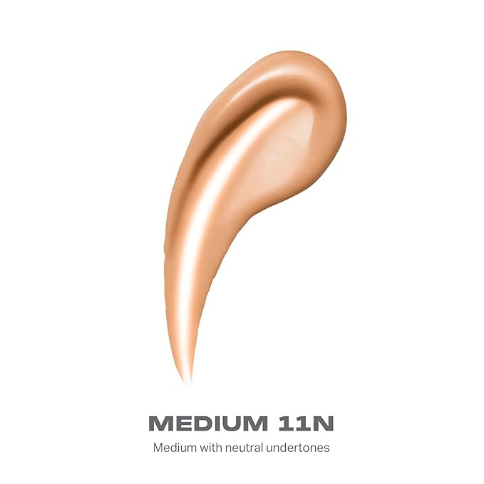 Morphe Lightform Liquid Foundation - Extended Hydration Foundation Makeup with a Lasting, Natural Radiant Finish - Long-Wearing Formula with Buildable, Medium Coverage - Medium 11N (1.01 fl oz)