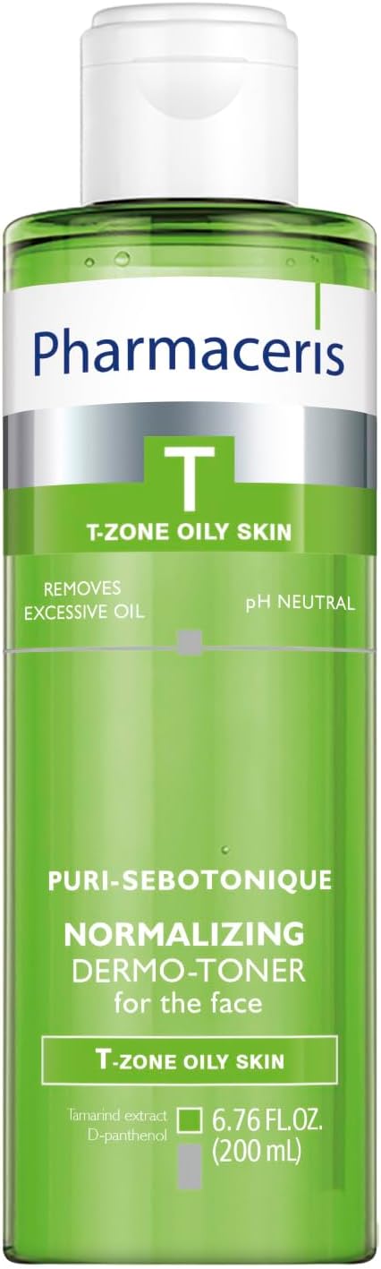 Normalizing Face Toner, Removes Makeup, Helps Refine Pores, Reduces Shine, Refresh & Balance, Sebum Control, for Oily & Sensitive Skin, Alcohol-Free, Puri-SEBOTONIQUE, 6.76 fl oz