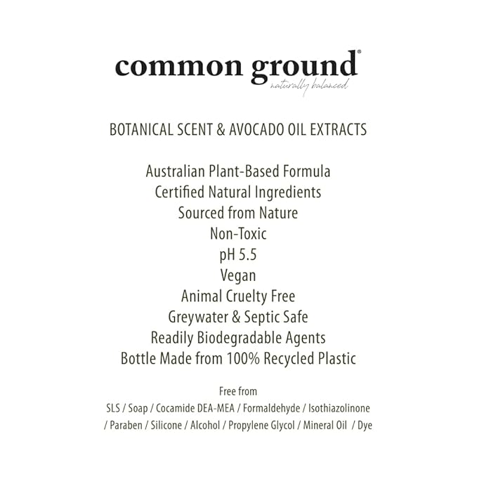COMMON GROUND Natural Lotion Moisturizer - Paraben & Cruelty Free - Non Greasy, Vegan, Plant-Based, Avocado Oil - All, Men, Women, Eczema, Sensitive Skin (2 x 8.4 fl oz)