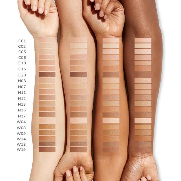 FARMASi Vfx Pro Foundation, Full Coverage Liquid Cream, Lightweight Long Lasting Coverage, Breathable Skin Moisturizer with Color True Matte Blending, Face Makeup, 1 fl. oz / 30 ml - Neutral Medium 15