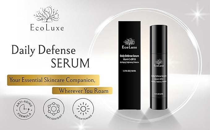Vitamin C & Propolis Serum – Daily Defense Brightening & Hydrating Antioxidant Face Serum for Sensitive Skin & Even Tone