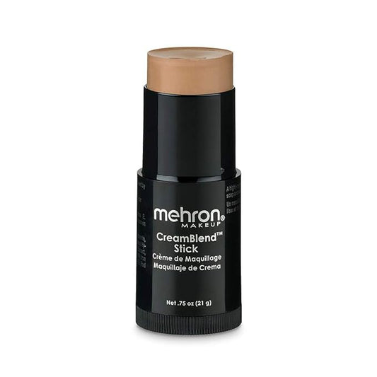 Mehron Makeup CreamBlend Stick | Face Paint, Body Paint, & Foundation Cream Makeup | Body Paint Stick Perfect for Halloween .75 oz (21 g) (Medium 2)