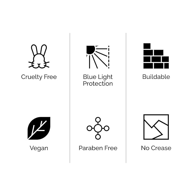 OFIR Skin Satin Medium Coverage Foundation | Buildable, Non-Creasing Finish | Vegan, Cruelty-Free, Paraben-Free Makeup | Blue Light Protection | 1 FL OZ (Clove - Very Deep Cool)