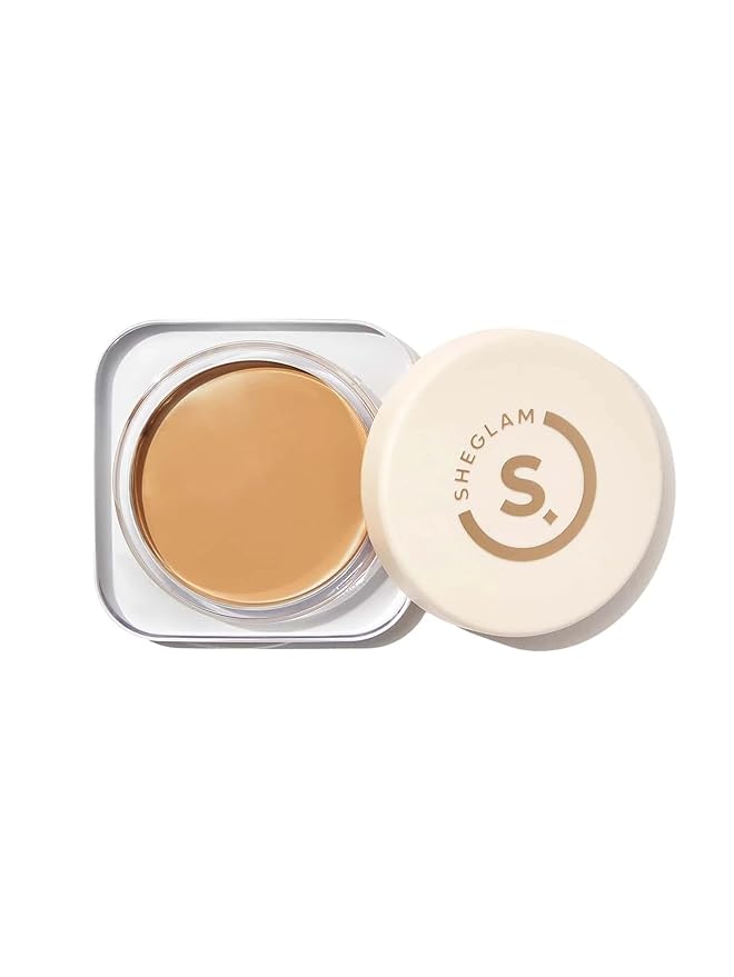 SHEGLAM Hydrating Cream Full Coverage Foundation Balm Long Lasting Concealer Face Foundation for Dry Skin - Wheat